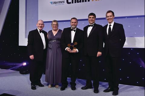 The Award for Investment in Supply Chain Professionals winner Travis Perkins with Cranfield School of Management